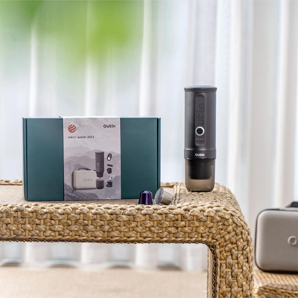 OutIn Traveler Nano Portable Espresso Machine Gift Set (Space Grey) - 10