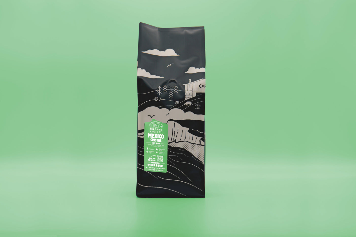 Mexico Cristal Coffee Bag Front
