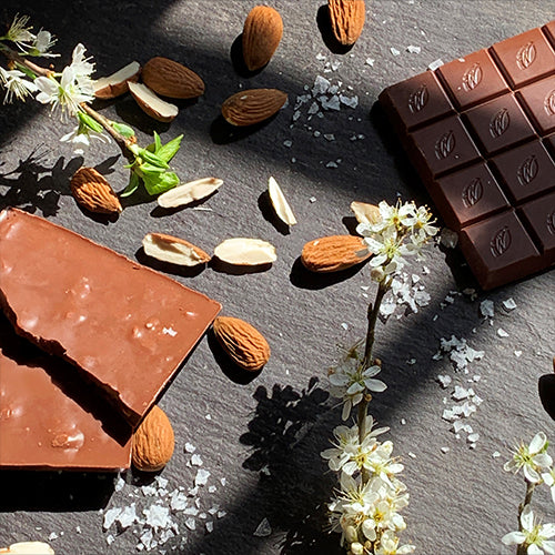 SEA KISSED ALMOND, MILK CHOCOLATE BAR