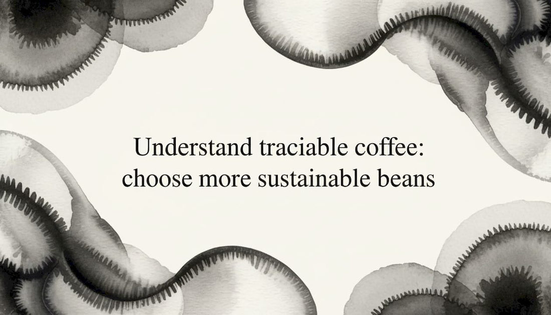 Decorative coffee-themed watercolor title card illustration