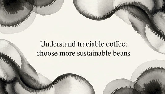Decorative coffee-themed watercolor title card illustration