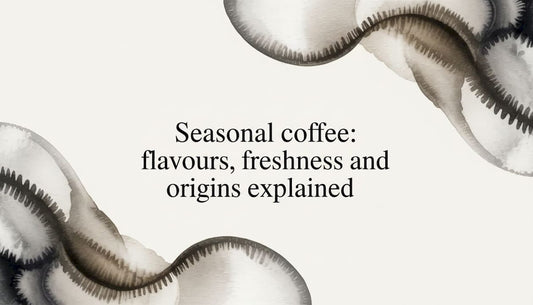 Decorative watercolor frame for coffee article title