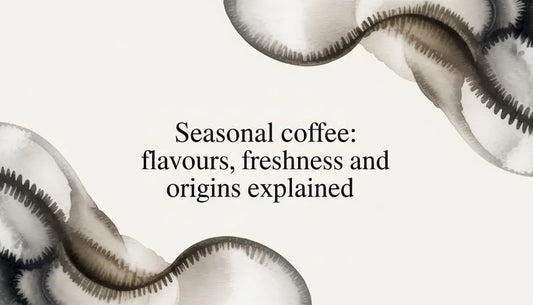 Decorative watercolor frame for coffee article title