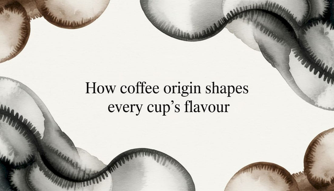 Decorative coffee-themed watercolor frame for article title