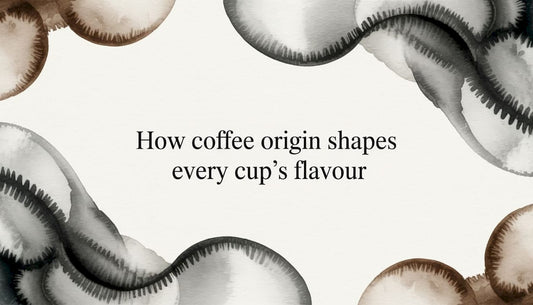 Decorative coffee-themed watercolor frame for article title