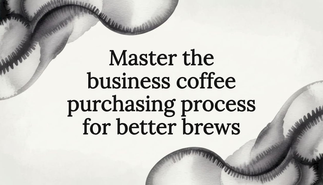 Editorial watercolor frame for business coffee title card