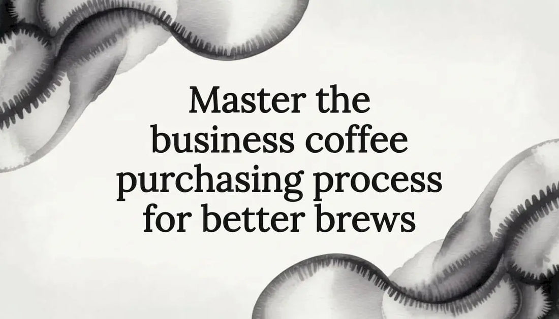 Editorial watercolor frame for business coffee title card