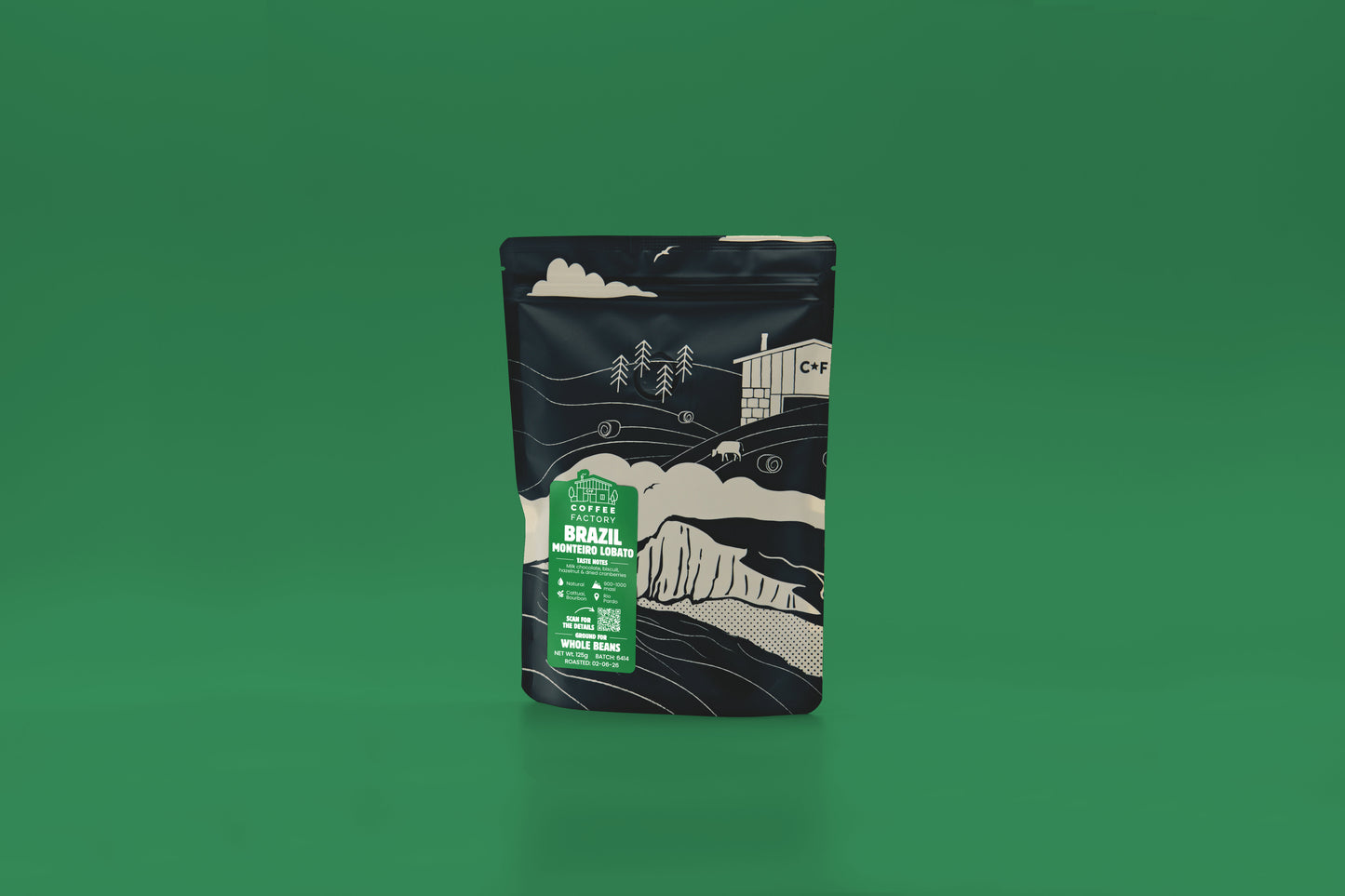 Brazil Monteiro Lobato Coffee Pouch Front