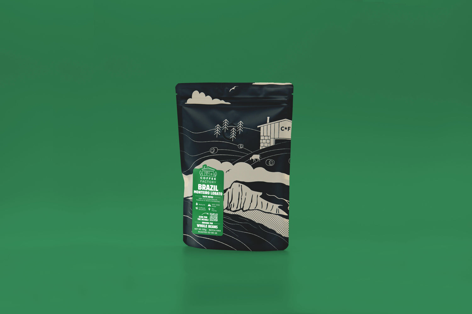 Brazil Monteiro Lobato Coffee Pouch Front