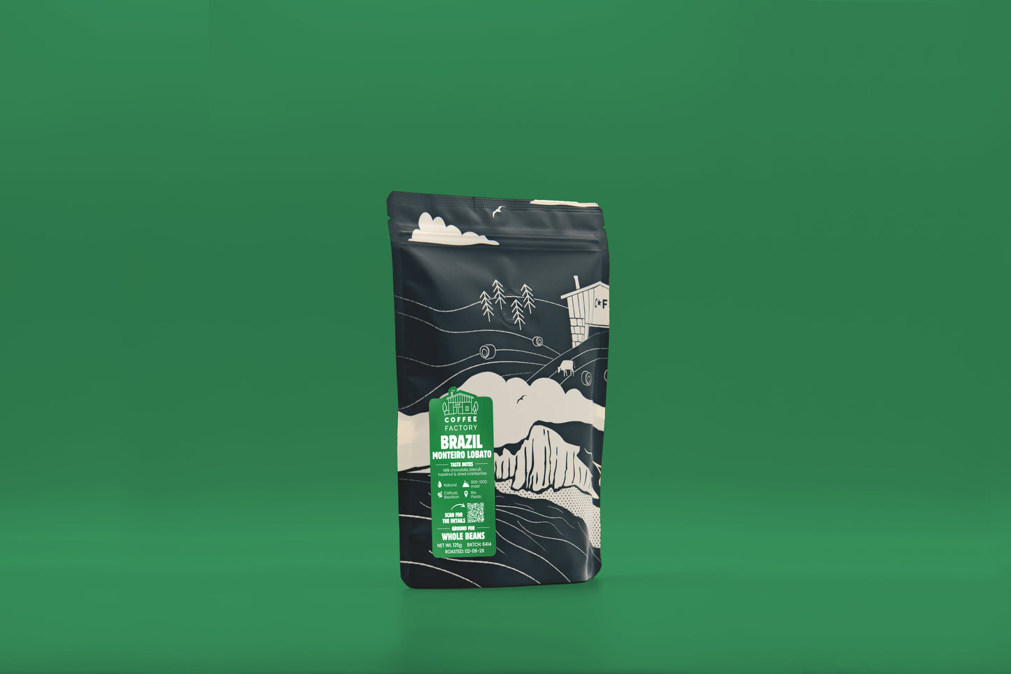 Brazil Monteiro Lobato Coffee Pouch Side