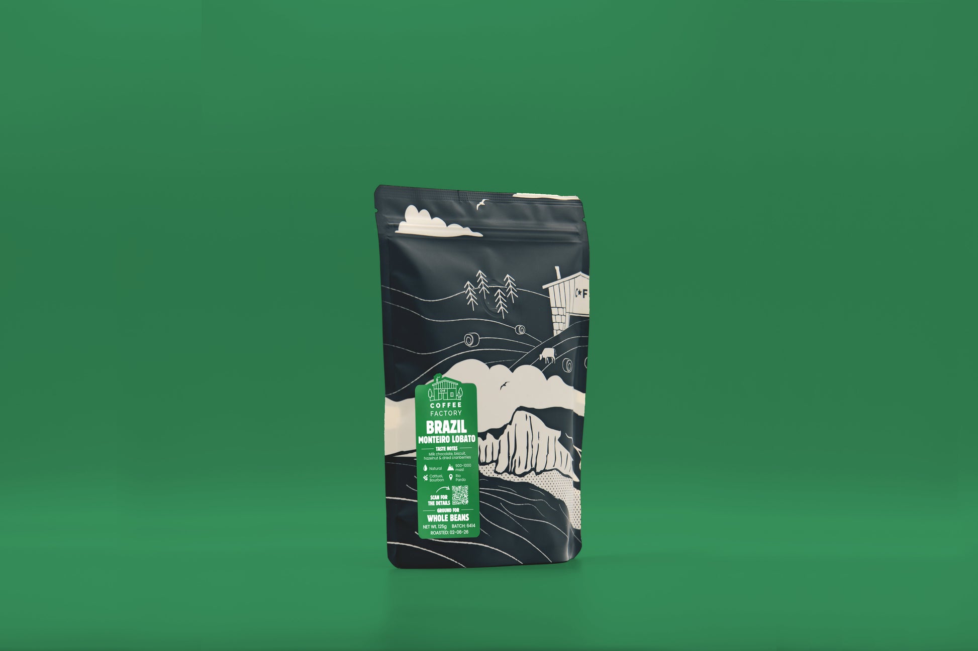 Brazil Monteiro Lobato Coffee Pouch Side