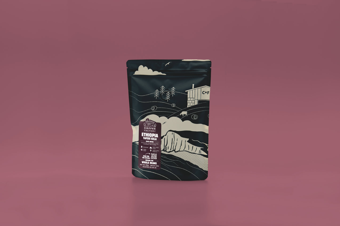 Ethiopia Taferi Kela Coffee Pouch Front
