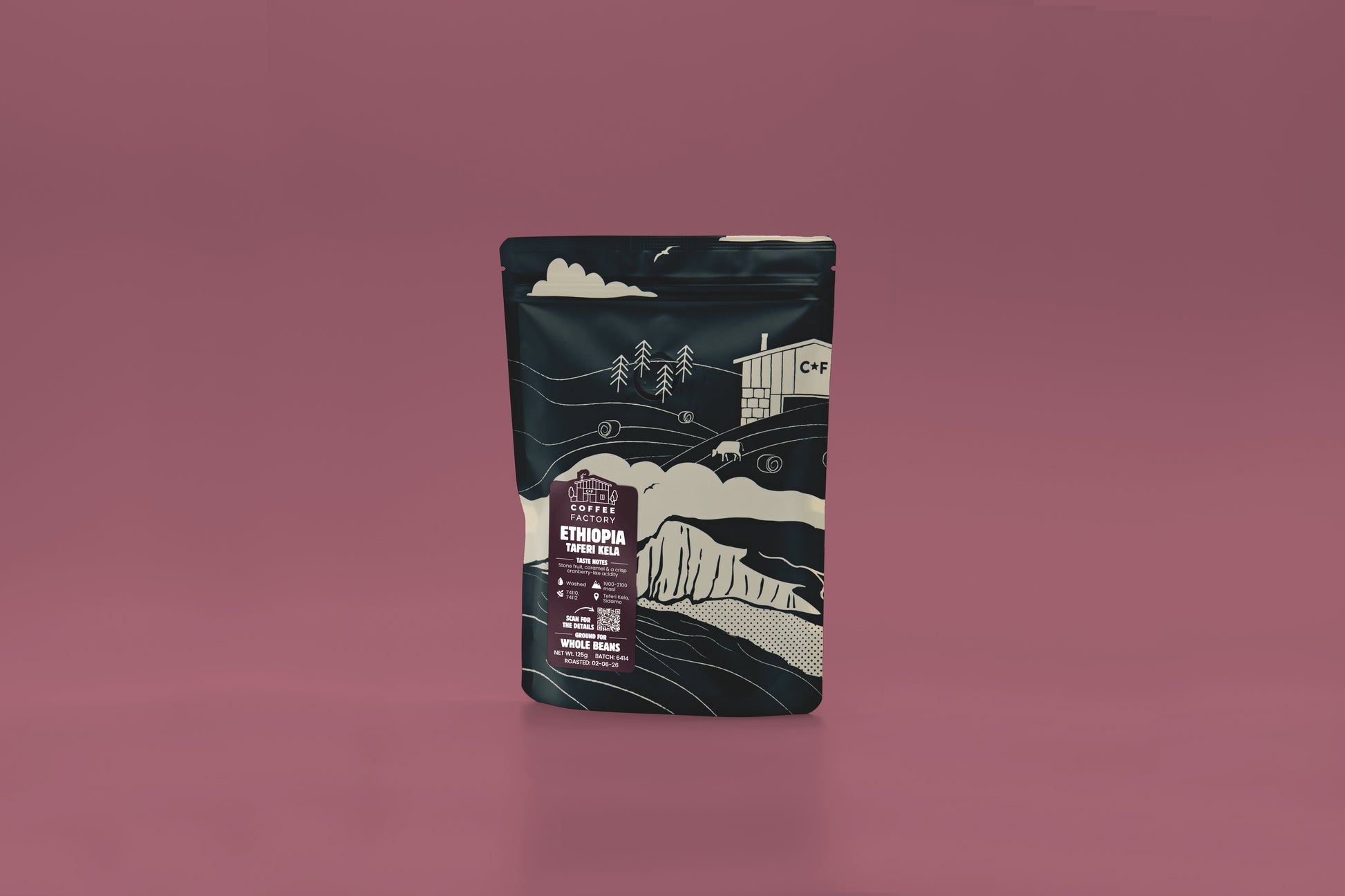 Ethiopia Taferi Kela Coffee Pouch Front