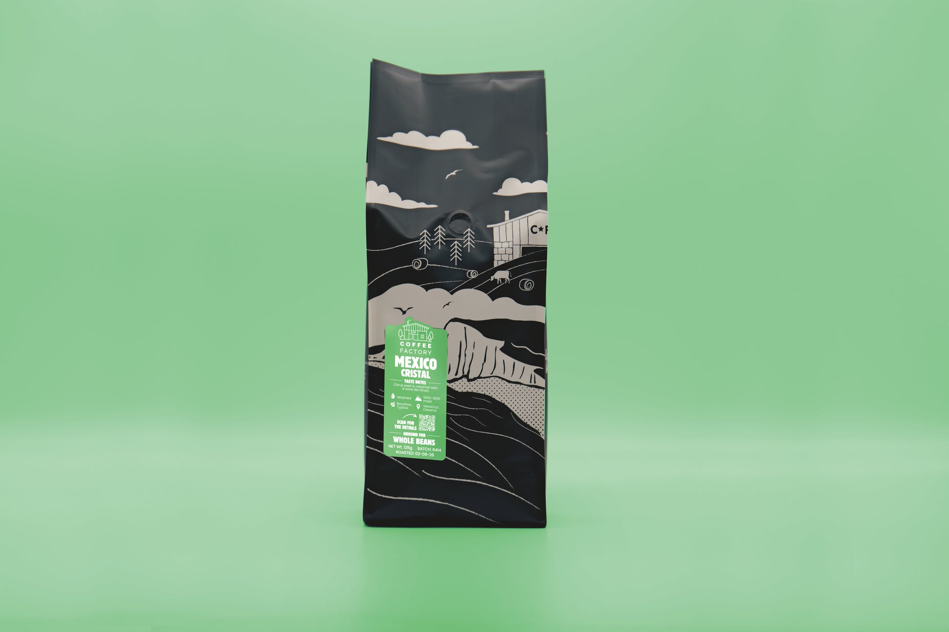 Mexico Cristal Coffee Bag Front