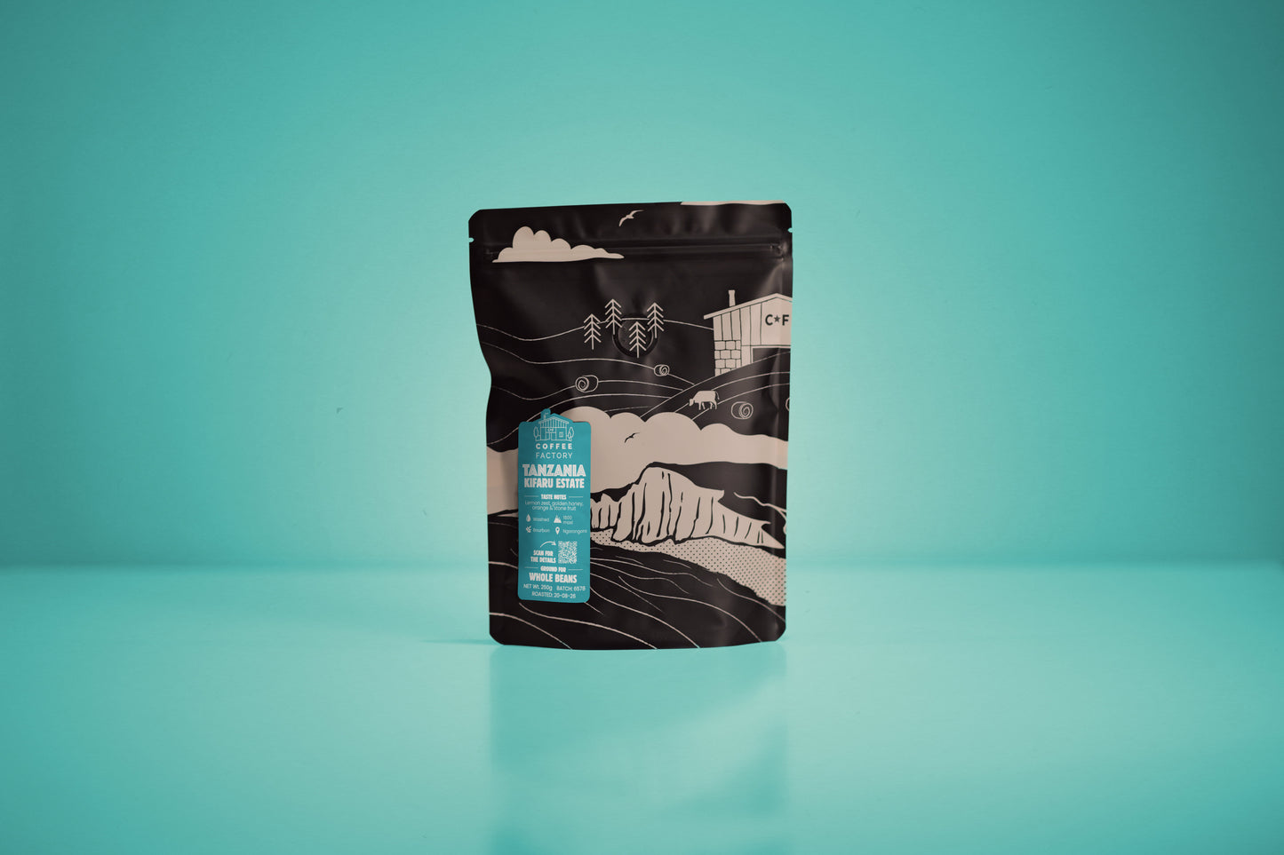 Tanzania Kifaru Estate 250g bag of washed single origin coffee from Ngorongoro